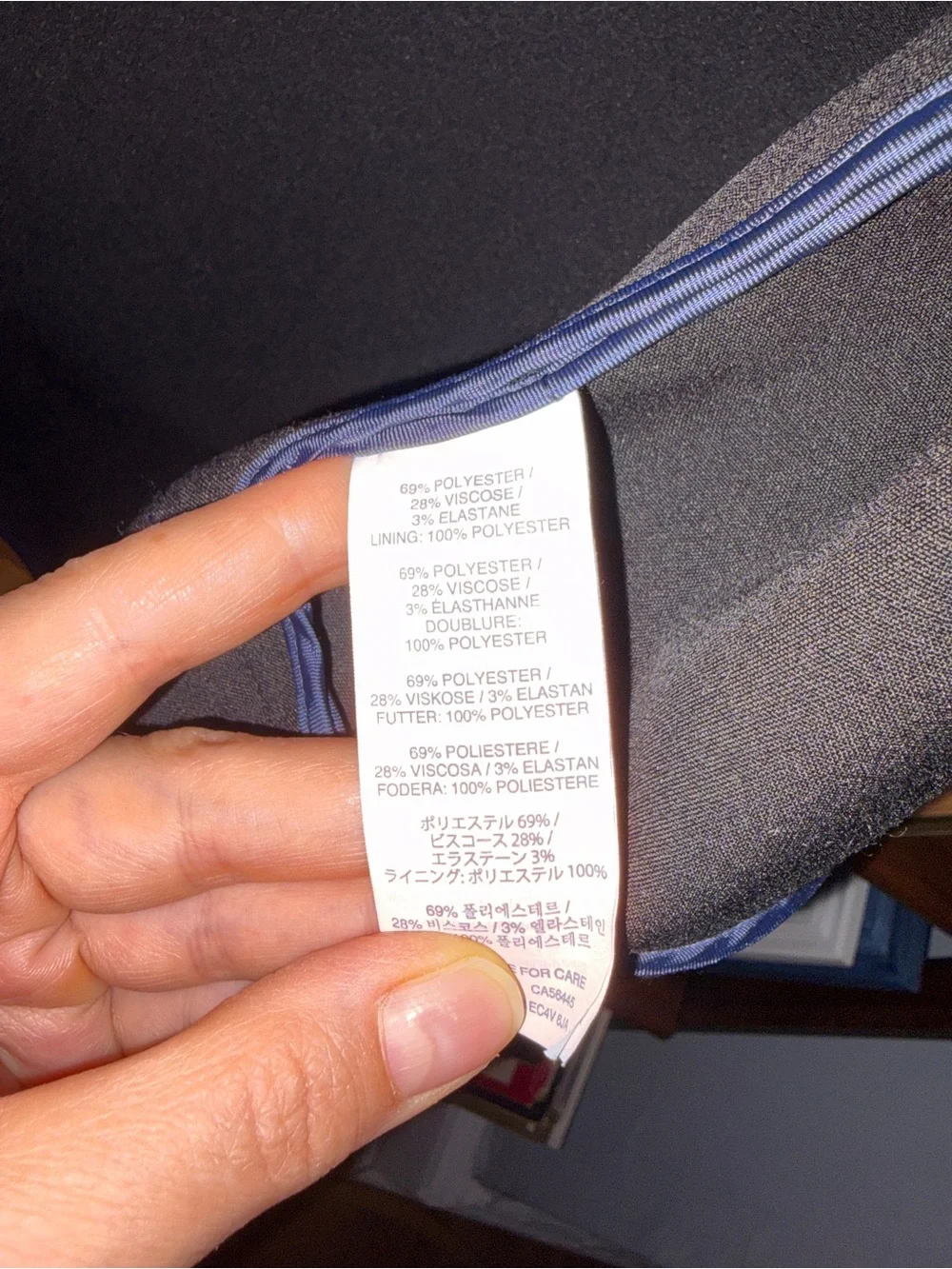 J. Crew Women’s Black with Navy Trim Collarless Jacket